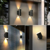 Extérieur Verstelbare Hoek Wandlamp COB Neer Licht Hotel Villa Buitenmuur Enkele Dubbele Kop Wandlamp Eenvoudige Aluminium