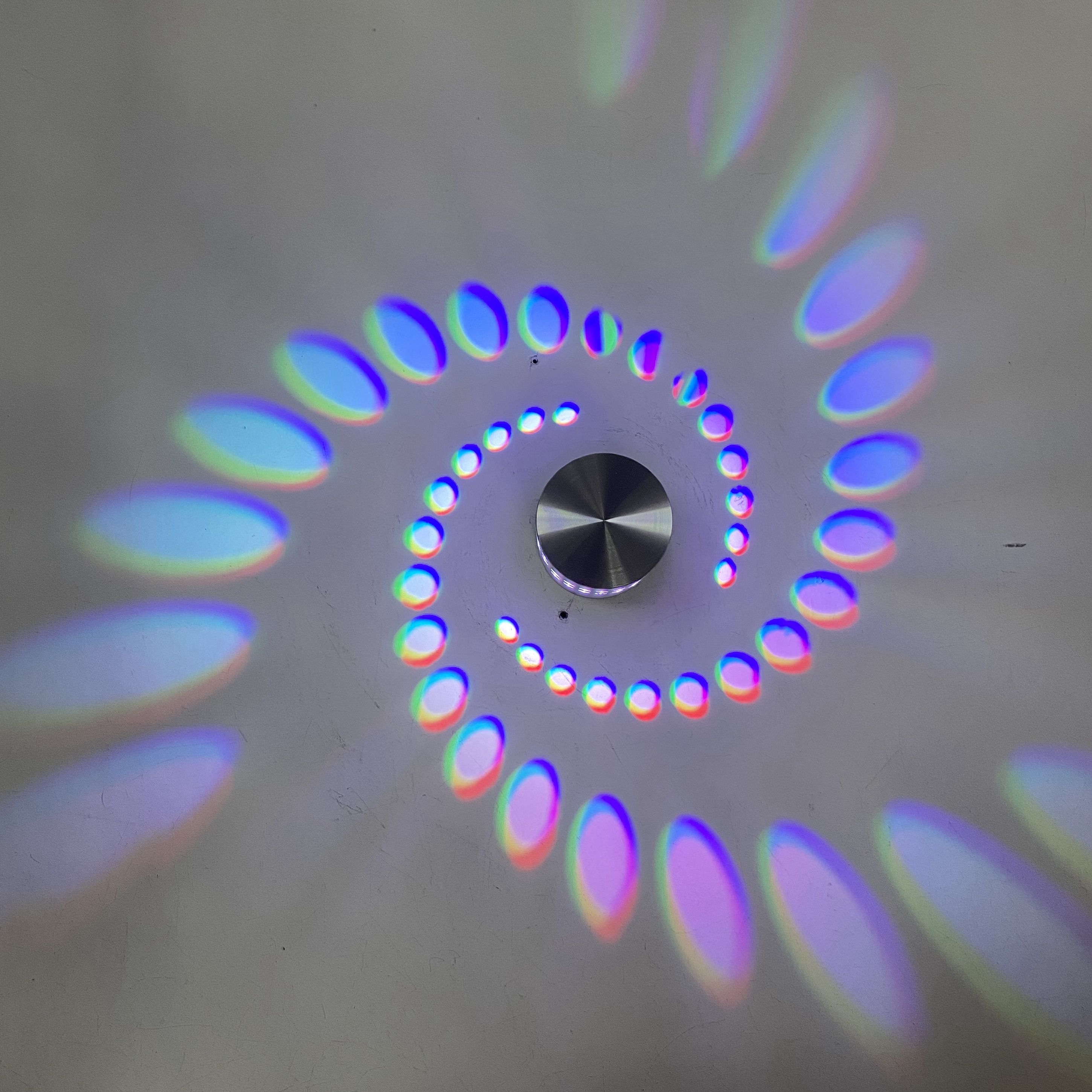 Simple Cercle Fond Décoration Lampes Moderne LED RVB Appliques Murales Salon Chambre Chevet Allée Couloir Éclairage Intérieur