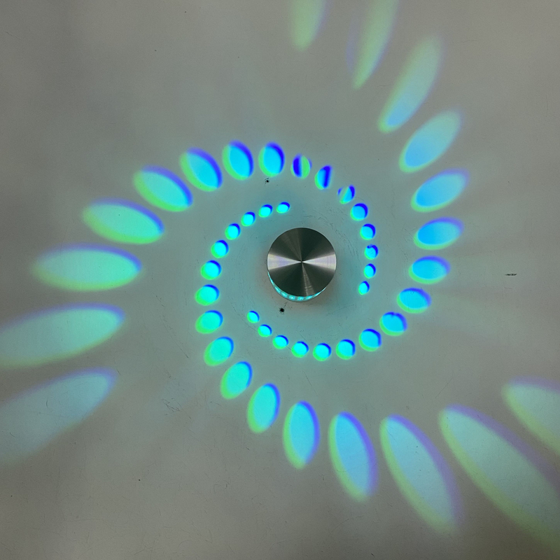 Simple Cercle Fond Décoration Lampes Moderne LED RVB Appliques Murales Salon Chambre Chevet Allée Couloir Éclairage Intérieur