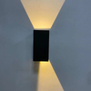 Applique murale étanche 12W à l'extérieur de la lampe de mur à LED montée à la maison luminaire en aluminium