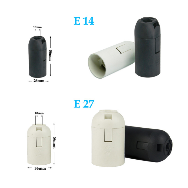 Câble de cordon d'alimentation de 1,8 m avec gradateur ON OFF Clip en métal E14 E27 Base de lampe Support de lampe à main Prise Cordon pour lampe de roche de sel
