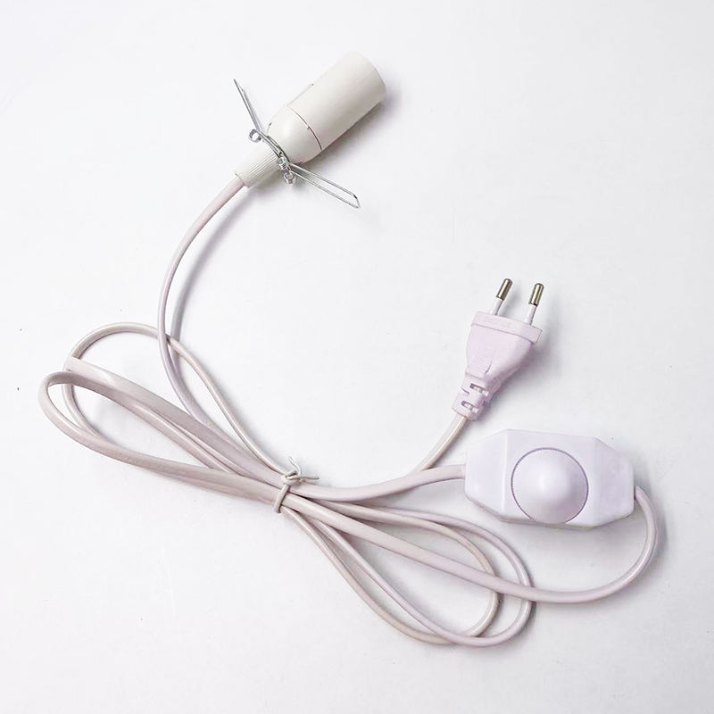 E14 301 gradateur 1.8m fil 1.5mfil 2m fil US/EU Plug Light 301 gradateur E14 ressort corps nu lampe prise interrupteur