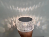 Lampe en cristal rose USB charge cadeau d'anniversaire fantaisie veilleuses lampe de table à intensité variable lampe murale intelligente induction du corps humain