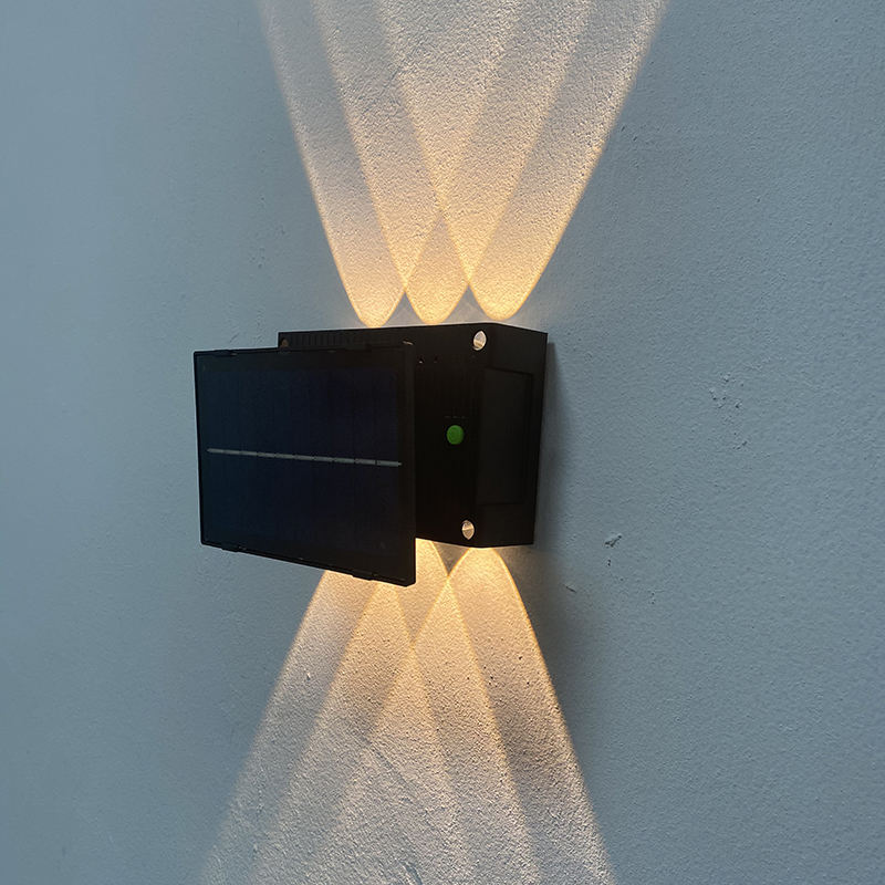 Solaire extérieur jardin solaire étanche applique murale lumière haut et bas jardin décoratif mur rue maison escalier lampe solaire alimenté lampe