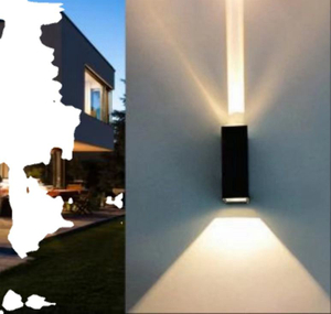 Led extérieur étanche moderne minimaliste créatif un faisceau de lumière sur le projecteur vers le bas astigmatisme applique jardin