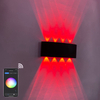 2022 Tuya APP Smart Home WiFi APP Contrôlé 85-265V RGBW IP65 Aluminium Étanche Led Lampe De Jardin Smart Led Extérieur Up And Down Applique Murale