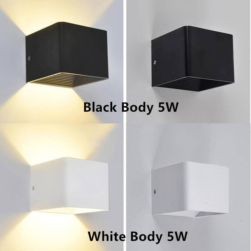 3w 5w Applique Murale Intérieure Éclairage Led Éclairage Intérieur Led Cube De Poterie Applique Murale Intérieure Carré Petite Veilleuse Unique Applique Murale Intérieur Hôtel Décoration Bonne Qualité 