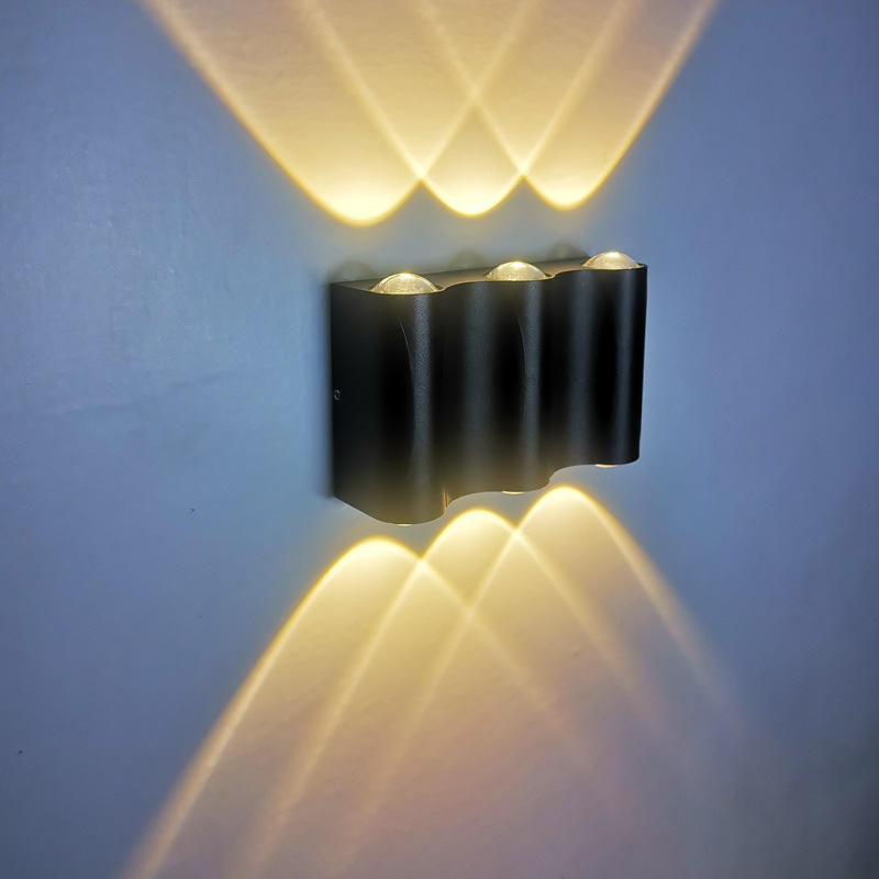 Applique murale Led aluminium extérieur IP65 étanche vers le bas applique murale maison escalier chambre chevet couloir 4/6/8W 2 ans de garantie