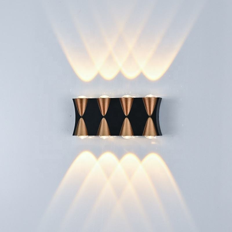 Imperméable à l'eau 6W LED applique intérieure extérieure en aluminium applique murale Surface montée LED jardin porche lumière décoration accessoires