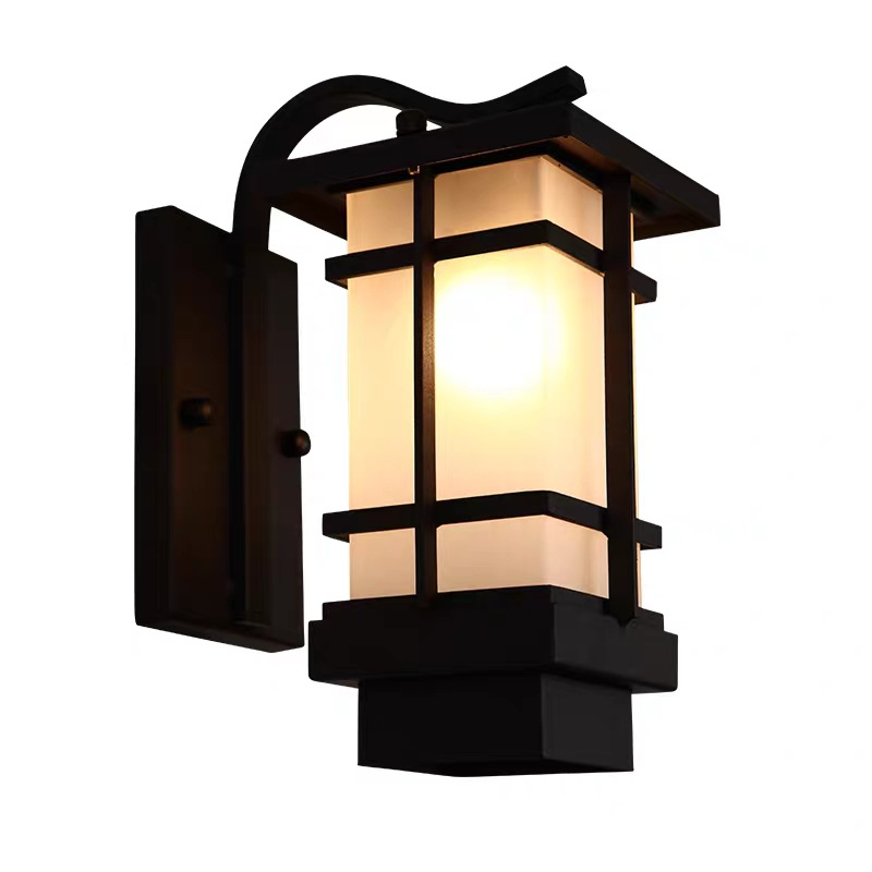 Applique murale extérieure solaire Draadloze Wandlamp lumière de jardin étanche nouvelle porte de mur extérieur de balcon de Style chinois de Style japonais