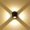 4W Petite NOUVELLE Arrivée Boule Lumières Extérieure Vers Le Bas Lumière Multicolore Lumières Appliques Externes Luminaire LED Wandlamp LED Appliques