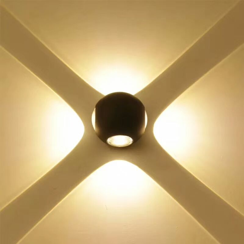 4W Petite NOUVELLE Arrivée Boule Lumières Extérieure Vers Le Bas Lumière Multicolore Lumières Appliques Externes Luminaire LED Wandlamp LED Appliques