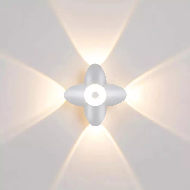 LED applique murale extérieure haut vers le bas décoration projecteur Lotus Villa couloir balcon couloir fond applique murale