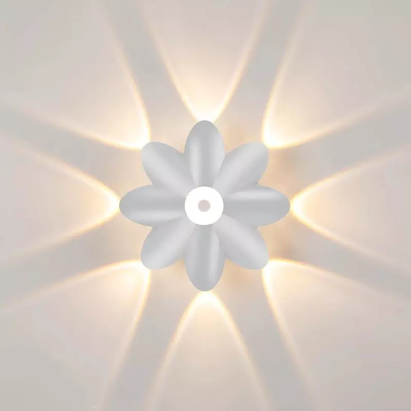LED applique murale extérieure haut vers le bas décoration projecteur Lotus Villa couloir balcon couloir fond applique murale
