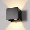 12W LED Applique Murale Aluminium Angle Réglable Détecteur De Mouvement Cube Appartement Coin Villa Jardin Haut Et Bas Double Tête Moderne Étanche Lampes Murales Extérieures