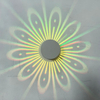 3W Fleur LED Applique Murale Fleur décorative mur led lumières Applique murale 16 couleurs veilleuse Trou en spirale LED belle applique décorative Lumière