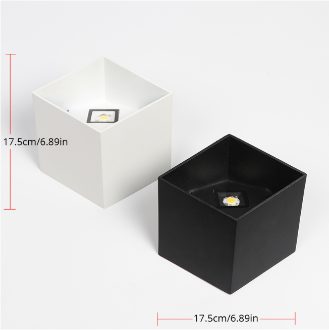Nouveau 6W 12W COB Led Wandlamp étanche extérieur haut et bas éclairage de jardin avec prix d'usine minimaliste et moderne IP65