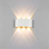 4W 6W 8W 10W 12W ovale haut et bas extérieur étanche applique murale étanche IP65 extérieur applique murale porche jardin lumière
