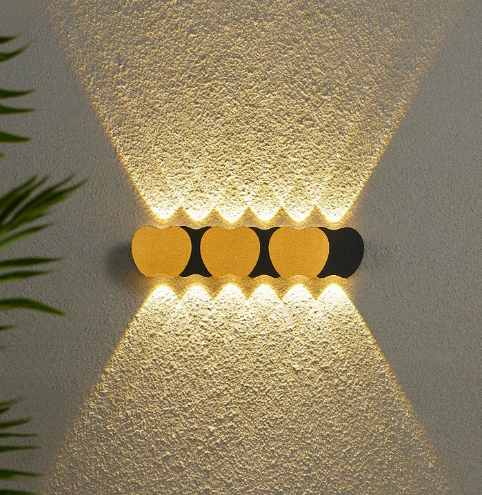 Nouveau couloir escaliers éclairage mur LED lampe extérieure étanche IP65 haut et bas applique murale acrylique lumière jardin lumières 220V