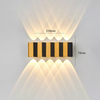 Applique Mode Rectangle Or Noir Lumière Haut Et Bas Corps Lumineux Lampe Éclairage Style Moderne Bureau Rohs Epistar Flux D'entrée