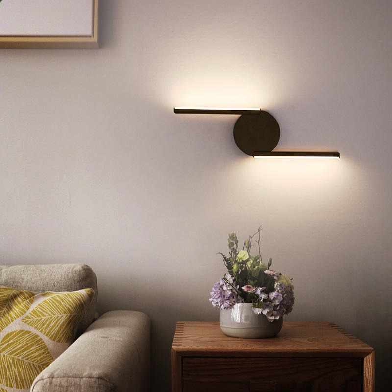 Moderne minimaliste cuivre applique américaine allée couloir chambre chevet étude lampe nordique créatif LED miroir lumière meubles