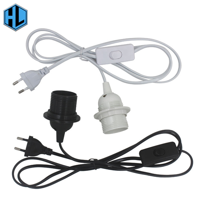 1.8M longueur de ligne E27 douille de lampe à LED a250V 4A 303 convertisseur d'adaptateur de support de lampe marche/arrêt pour support de douille de Suspension de lumière LED