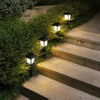 Type de maison extérieur étanche LED lumière solaire lampe de pelouse solaire Mini lumière solaire jardin alimenté Cottage Style Spike Spot petite maison