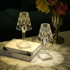Table de chevet LED contrôle tactile veilleuse moderne cristal lampe de Table LED Rose lumières éclairage intérieur LED lampe de bureau
