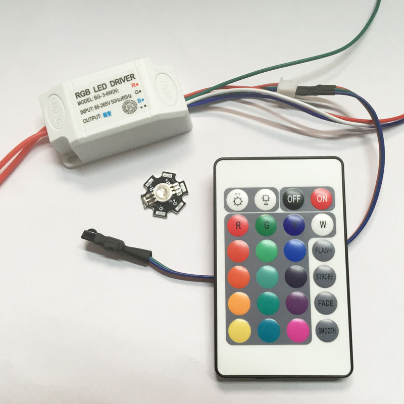Pilote RVB + puce LED