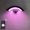 Tuya Controller APP Smart Life Éclairage Led extérieur Applique murale Réglable Surface Mount Black Cube Wall Light
