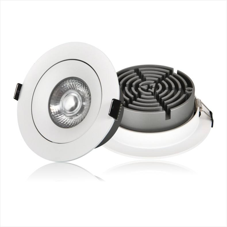 Chine prix d'usine CE ERP rond petit panneau lumineux 5W 7W lumière du jour encastré LED plafond panneau lumineux plafond Mini Spot LED