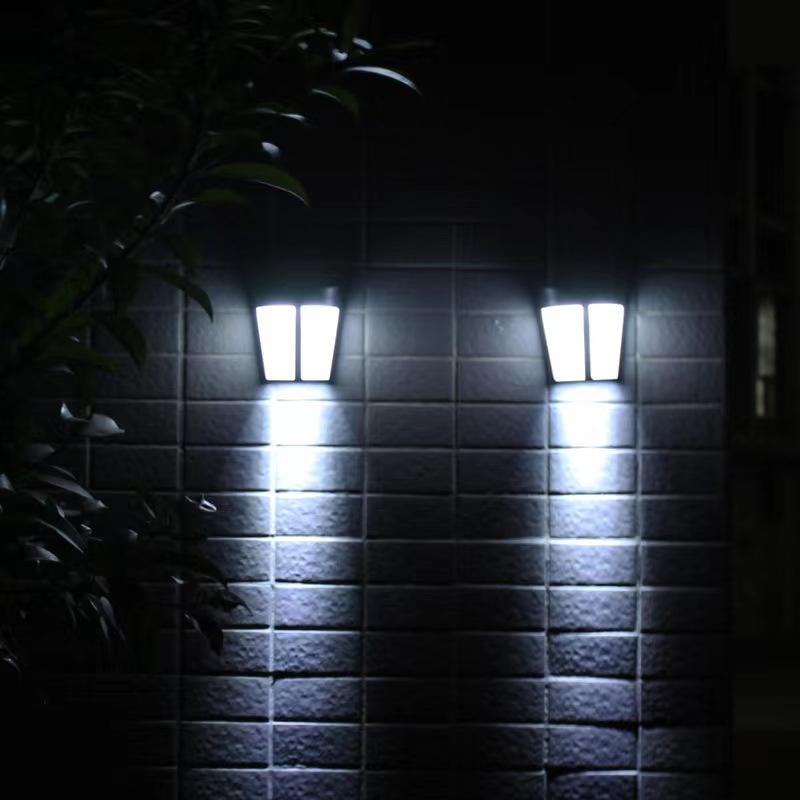 Noir Transparent vers le bas solaire applique extérieure étanche ménage jardin terrasse balcon atmosphère décor lumière