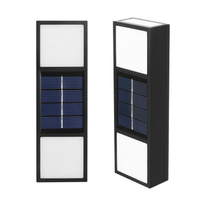 6LED applique solaire IP65 extérieur étanche cour lumière jardin villa extérieur mur lavage lampe applique murale
