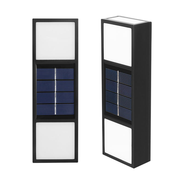 6LED applique solaire IP65 extérieur étanche cour lumière jardin villa extérieur mur lavage lampe applique murale