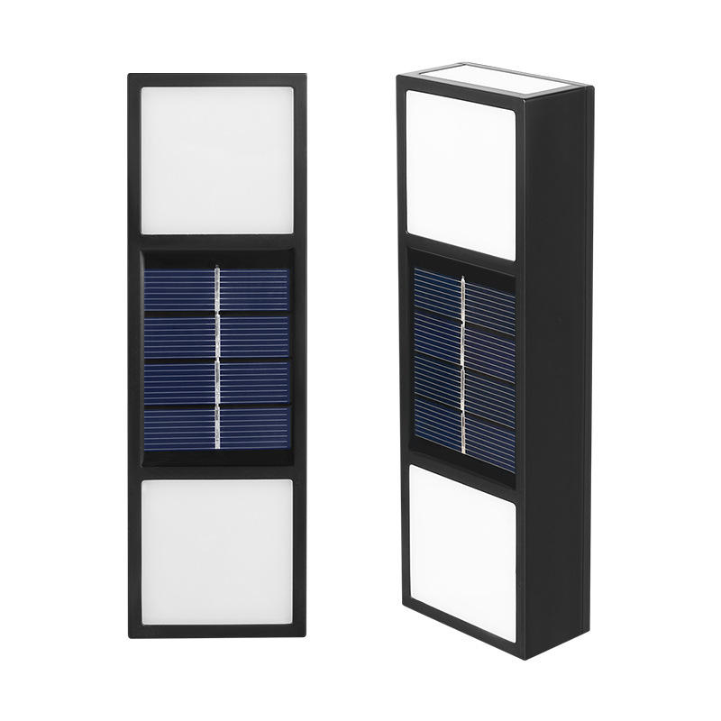 6LED applique solaire IP65 extérieur étanche cour lumière jardin villa extérieur mur lavage lampe applique murale