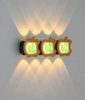Nouveau Style or pomme personnalité applique murale Simple Led salon fond rond applique hôtel Hall couloir éclairage