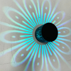 3W RGB applique murale fleur applique murale à distance veilleuse murale trou en spirale LED belle applique décorative lumière