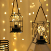 Rétro fer Art lampes de Table pour chambre salon LED lampe de chevet lampe de lit veilleuse décoration de noël lumière