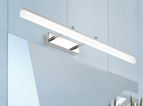 Lumières LED phares de miroir en aluminium 9 W Angle réglable rotatif trois températures de couleur appliques salle de bain intérieure lumière