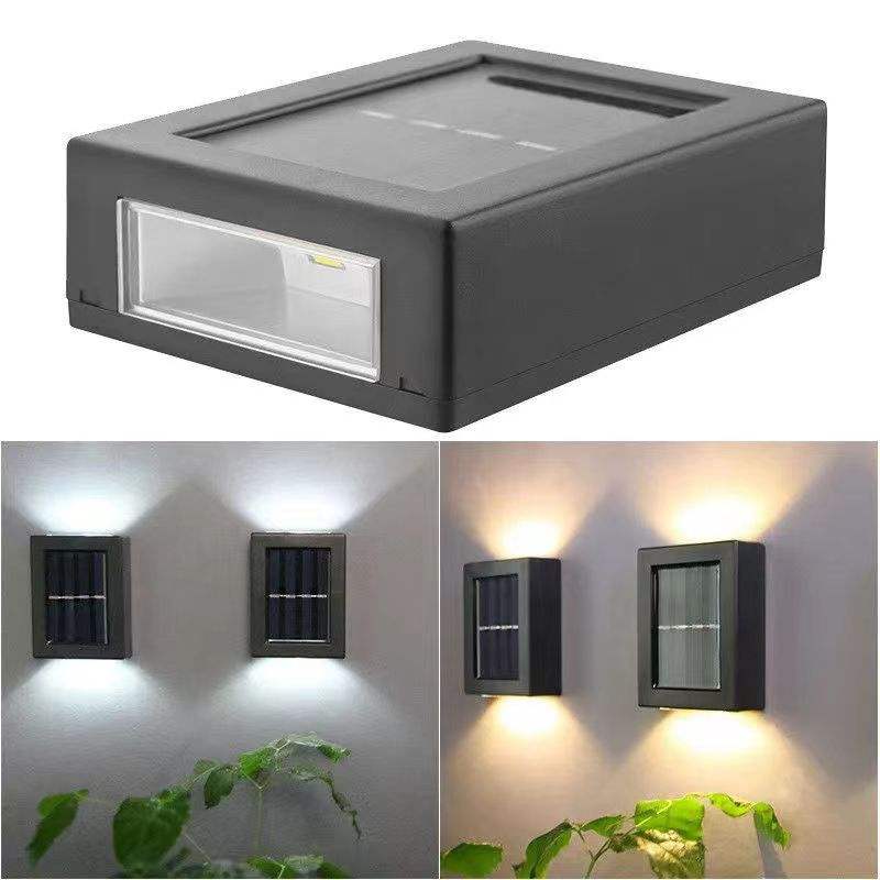 applique murale solaire lampe intelligente extérieure étanche pour garde haut et bas applique murale escalier applique solaire veilleuse solaire mur rondelle