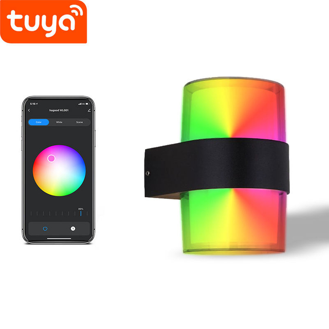 Tuya WIFI Smart Voice Control RGBW Dimmable LED Plafonnier Rond Plafonnier Fonctionne Avec Google Home APP contrôle prix usine
