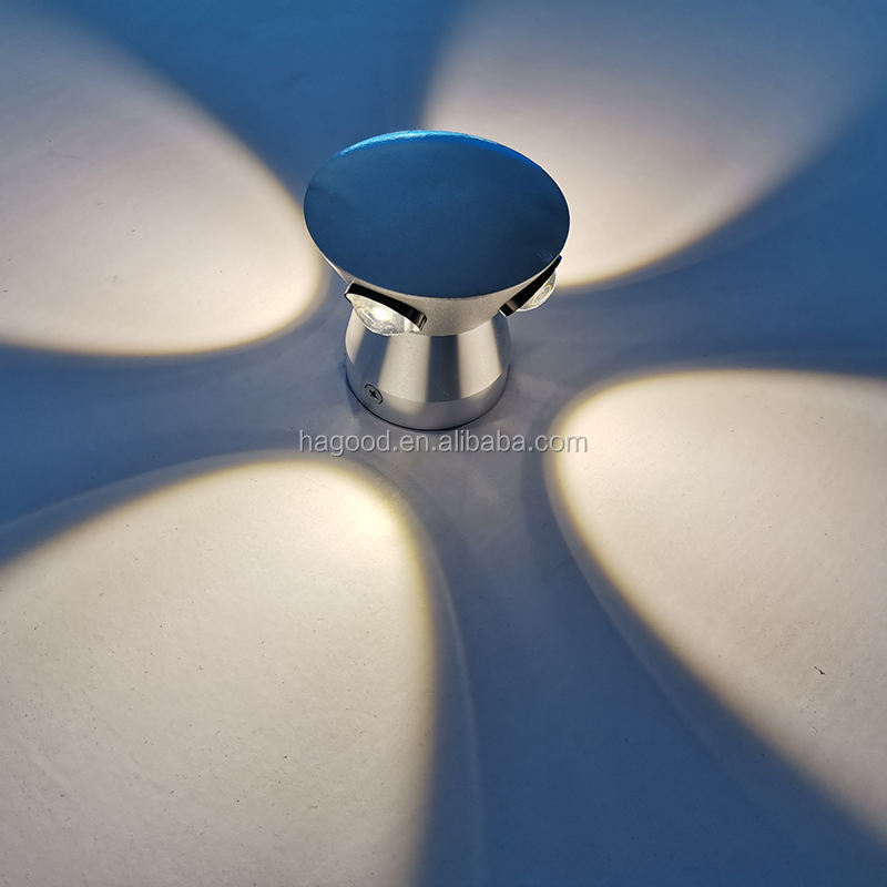 2023 Nouvelle Lumière Encastrée En Aluminium IP65 Led Applique Murale D'escalier 3w Intérieur Extérieur Noir Lumineux Blanc Corps Lampe Puissance Article Puce D'éclairage