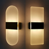 6 w acrylique applique murale touches de piano applique murale pour salon salle de bain chambre lumière Luminaire 85-265 V veilleuse