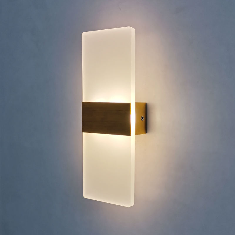 6 w acrylique applique murale touches de piano applique murale pour salon salle de bain chambre lumière Luminaire 85-265 V veilleuse