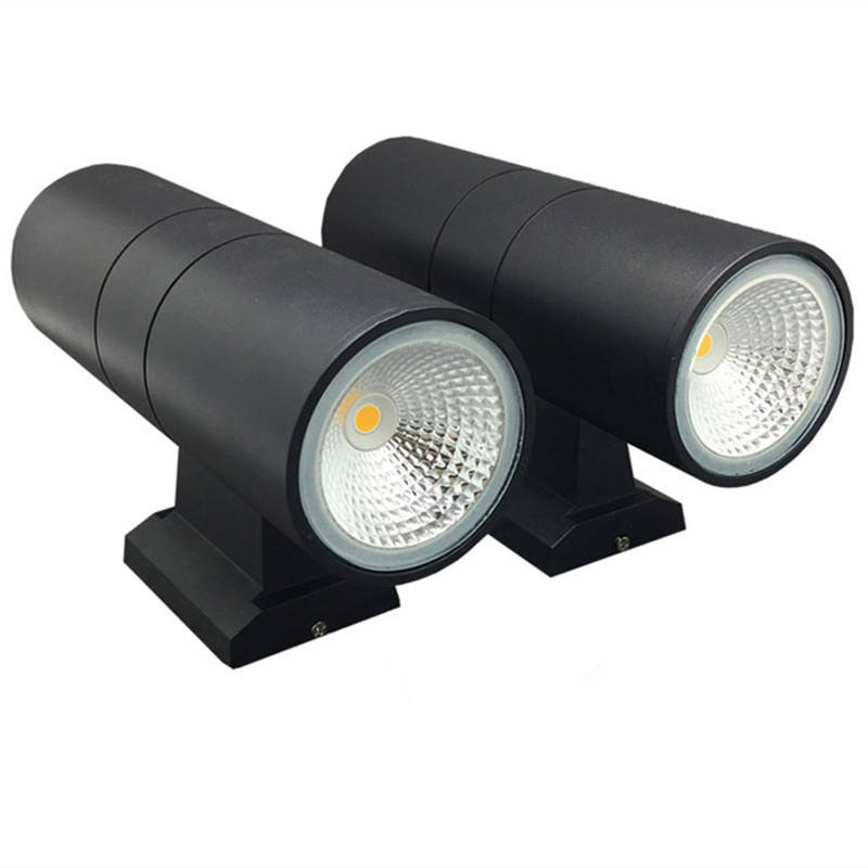 6W COB haut et bas double tête extérieure mur LED applique murale cylindre intérieur balcon luminaire étanche IP65 porche lampe