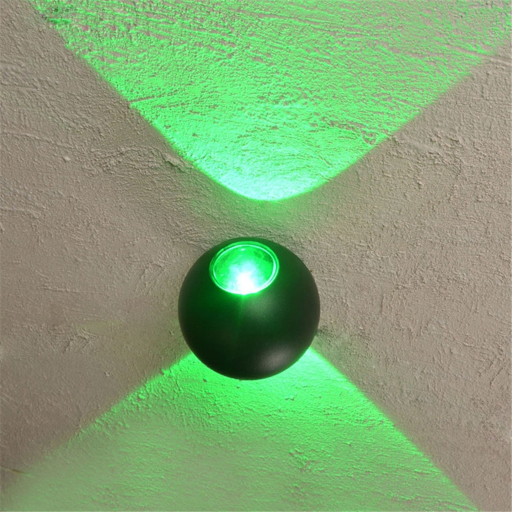 6W étanche lumière 2023 nouvelle boule lumières extérieur mur LED lampes ronde étanche applique haut et bas applique