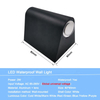 Moderne étanche extérieur 2W mur LED lampe IP65 aluminium haut et bas applique murale jardin porche applique décoration lumière 110V 220V