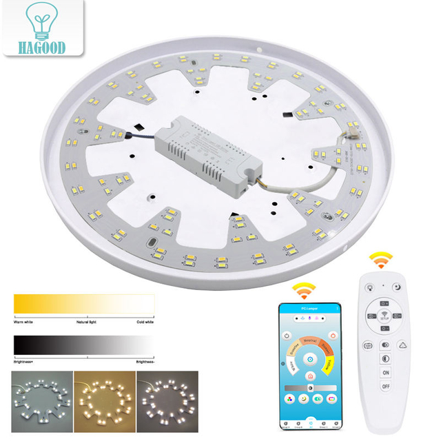 Surface de Source lumineuse de remplacement intelligente 2.4G pour plafond de lustre télécommandé led vers le bas contrôleur de plafonnier