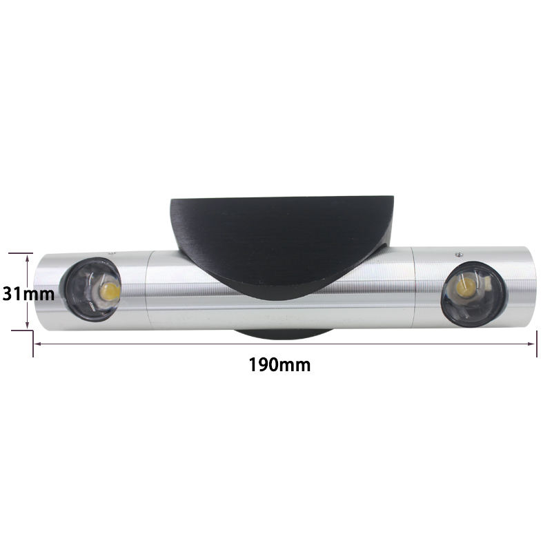 2x3W AC85-265V 360 degrés Rotation mur LED luminaires lecture applique miroir éclairage escalier lumière moderne applique murale