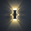 Nouveauté 6W double papillon aluminium led applique murale pour appliques murales intérieures beauté chambre fleur fond veilleuse